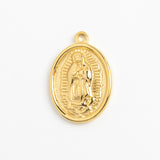 Gold Charm Guadalupe Medal