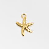 Gold Charm Starfish