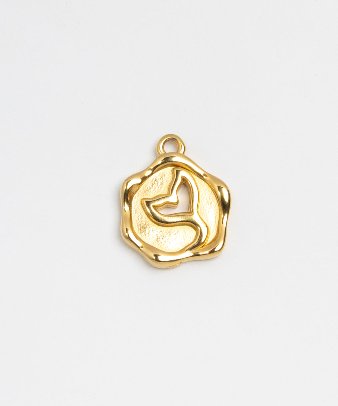 Gold Charm Fan Shell