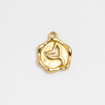 Gold Charm Fan Shell