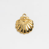 Gold Charm Seashell