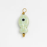 Gold Charm Ceramic Fish