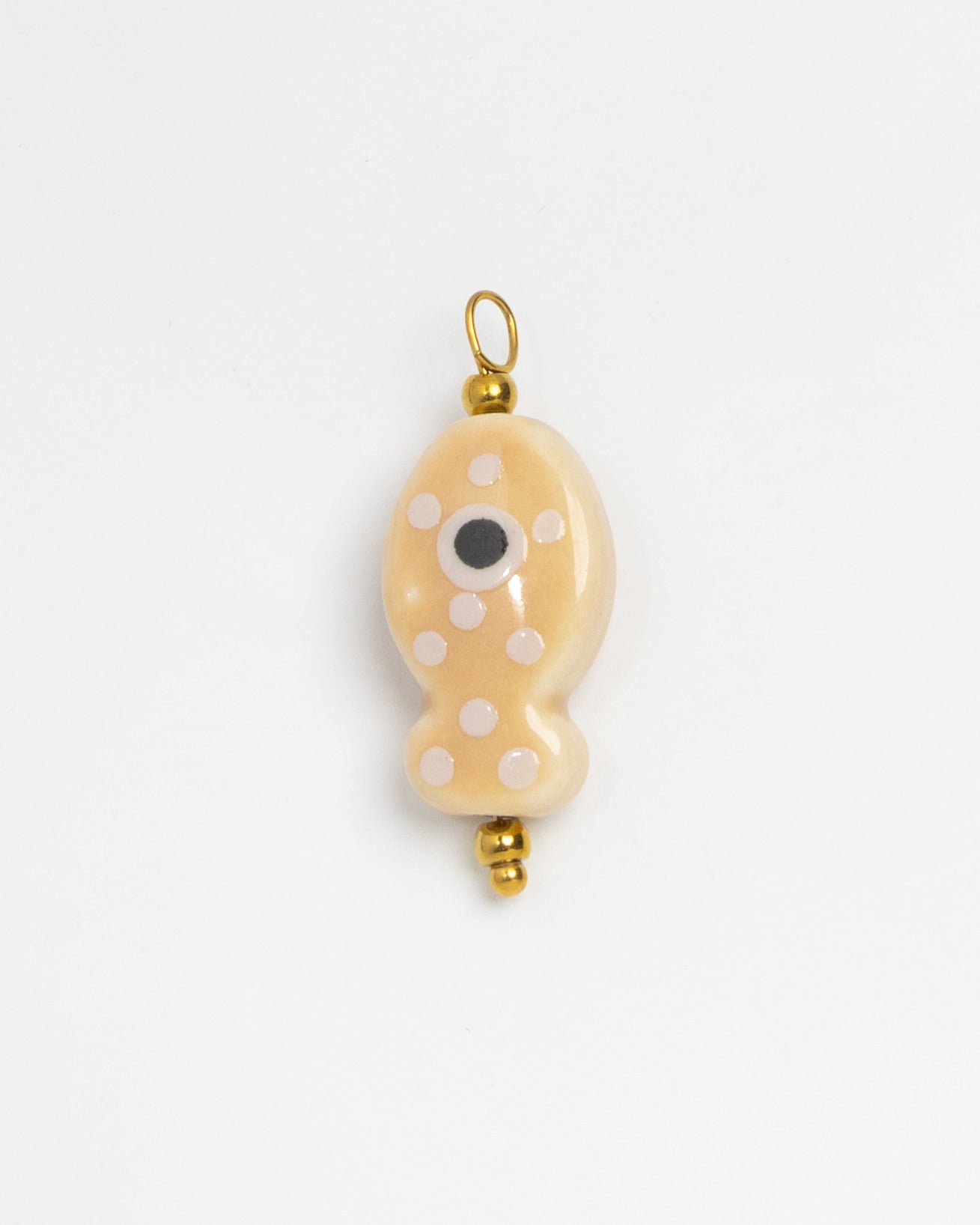 Ceramic Fish Peach Dots