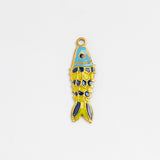 Gold Charm Koi Fish Blue