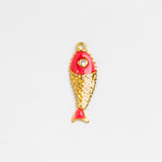 Gold Charm Koi Fish Red