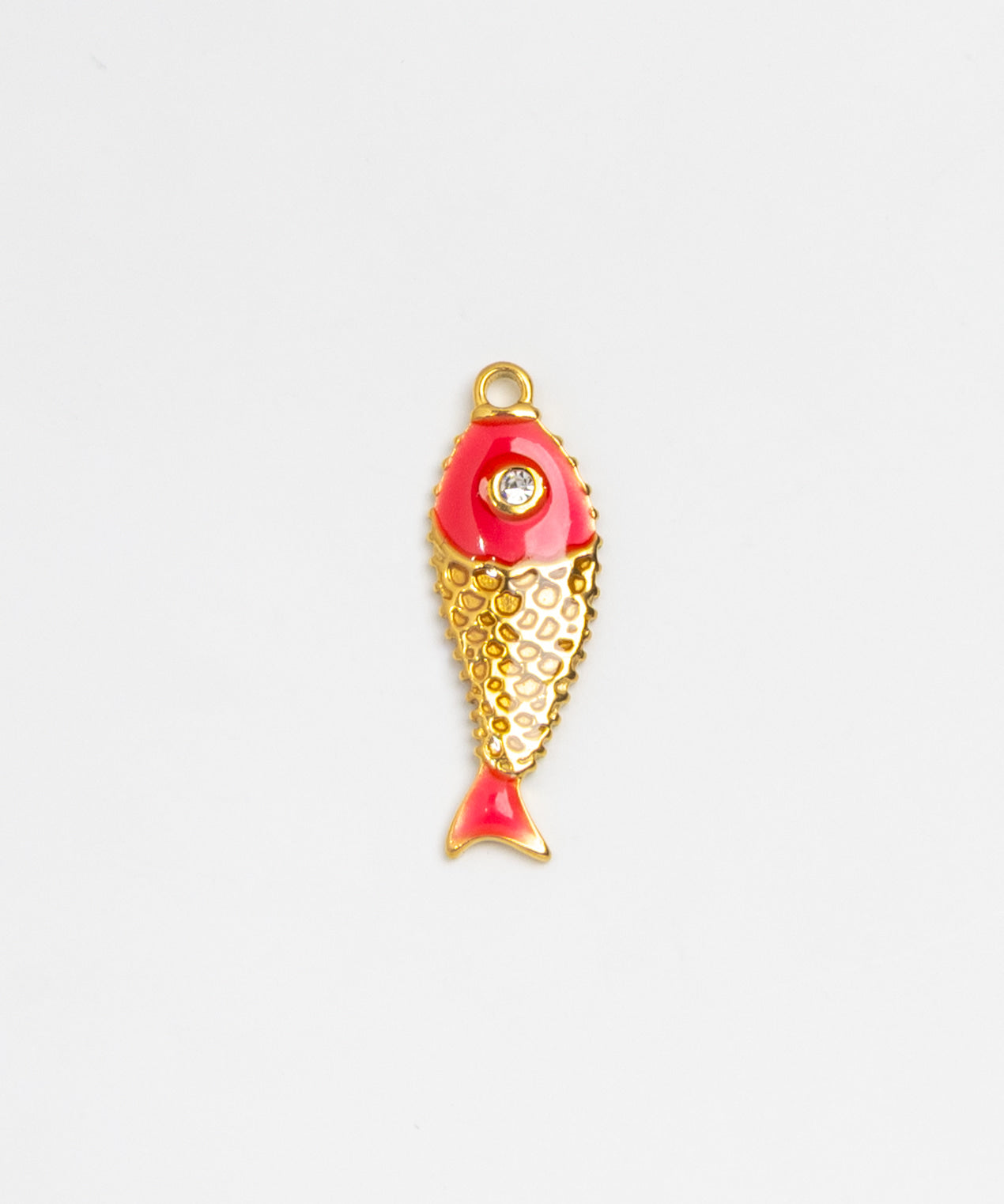 Gold Charm Koi Fish Red