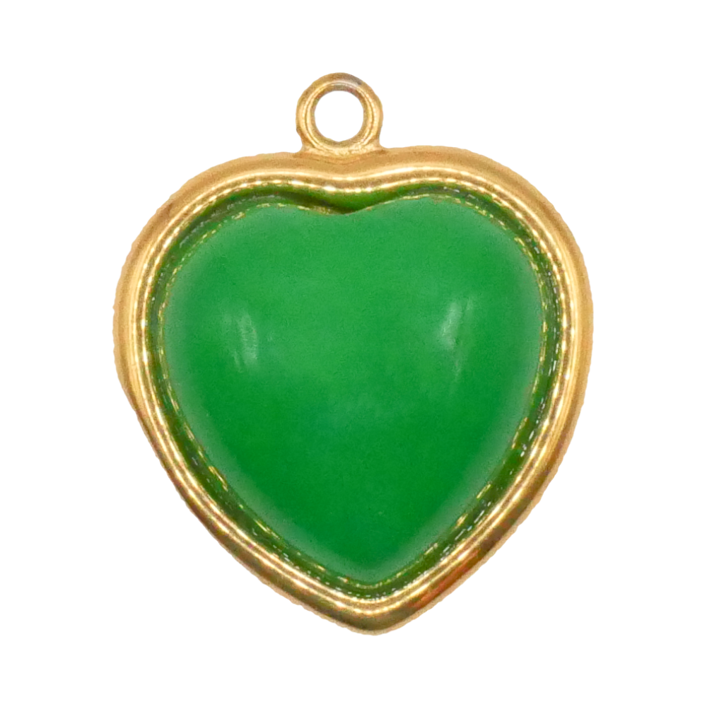 Green Heart Charm